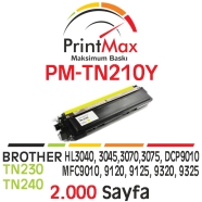 PRINTMAX PM-TN210Y PM-TN210Y 2000 Sayfa SARI (YELLOW) MUADIL Lazer Yazıcılar ...