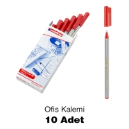 EDDING OFİS KALEMİ ED89 Kırmızı Keçe Uçlu Kalem