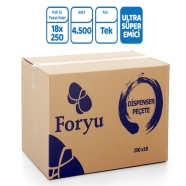 FORYU ( YFRY-07006 ) DİSPENSER 18 Paket 17 g/m² TEK KAT Dispenser Kağıt Peçete