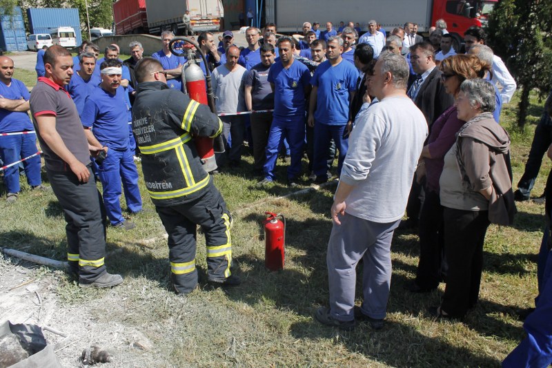 Basım İşletme Müdürlüğü tarafından 12 MAYIS 2015 günü yangın tatbikatı yapıldı