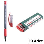 FABER CASTELL 5211142521000 Kırmızı Tükenmez Kalem