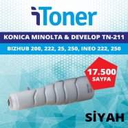 İTONER TMP-TN211 KONICA MINOLTA & DEVELOP TN-211/TN-311 17500 Sayfa SİYAH MUA...