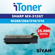 İTONER TMP-MX312 SHARP MX-312GT 10000 Sayfa SİYAH MUADIL Lazer Yazıcılar / Fa...