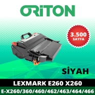 ORİTON TME-E260-3.5K LEXMARK E260/E360/E460/E462/X463/X464/X466 3500 Sayfa Sİ...