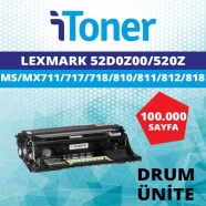 İTONER LEXMARK 52D0Z00/520Z TMP-520Z MUADIL Drum (Tambur)
