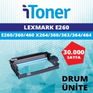 İTONER LEXMARK E260X22G TMP-E260-DRUM MUADIL Drum (Tambur)