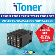 İTONER TMP-T7011-T7012-T7013-T7014-SET EPSON T7011XXL/T7012XXL/T7013XXL/T7014...