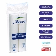 MARMARİS 028.MMK-6 2 KATLI, 50 MT 6'lı Kağıt Muayene Masası Örtüsü