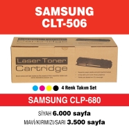 ASCONN AP-CLT506 SAMSUNG CLT-506/CLP680 SET 24000 Sayfa 4 RENK ( MAVİ,SİYAH,S...