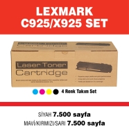 ASCONN AP-L925 SET LEXMARK C925 SET 7500 Sayfa 4 RENK ( MAVİ,SİYAH,SARI,KIRMI...