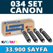 KOPYA COPIA YM-TONER-034-SET CANON TONER-034-SET 33900 Sayfa 4 RENK ( MAVİ,Sİ...