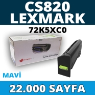 KOPYA COPIA YM-72K5XC0 LEXMARK CS820-72K5XC0 22000 Sayfa MAVİ (CYAN) MUADIL L...