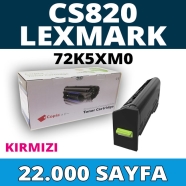 KOPYA COPIA YM-72K5XM0 LEXMARK CS820-72K5XM0 22000 Sayfa KIRMIZI (MAGENTA) MU...