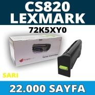 KOPYA COPIA YM-72K5XY0 LEXMARK CS820-72K5XY0 22000 Sayfa SARI (YELLOW) MUADIL...