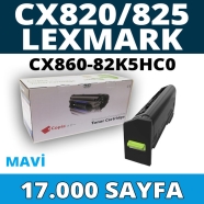 KOPYA COPIA YM-82K5HC0 LEXMARK CX820/CX825/CX860-82K5HC0 17000 Sayfa MAVİ (CY...