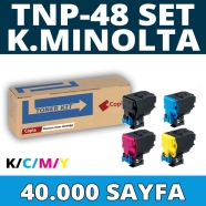 KOPYA COPIA YM-TNP48-SET KONICA MINOLTA TMP-TNP48-SET 40000 Sayfa 4 RENK ( MA...