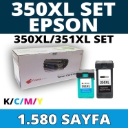 KOPYA COPIA YM-350XL-351XL-SET HP 350XL/351XL KCMY 1580 4 RENK ( MAVİ,SİYAH,S...