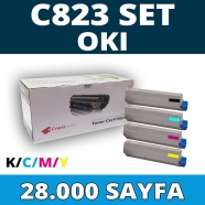 KOPYA COPIA YM-C823-SET OKI C823/C833/C843 KCMY 28000 Sayfa 4 RENK ( MAVİ,SİY...