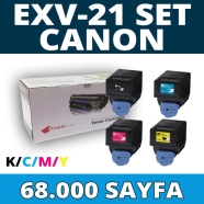 KOPYA COPIA YM-CEXV21-SET CANON CEXV21-SET 68000 Sayfa 4 RENK ( MAVİ,SİYAH,SA...