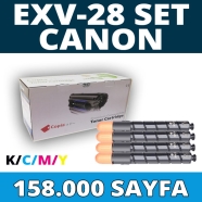 KOPYA COPIA YM-CEXV28-SET CANON CEXV28-SET 158000 Sayfa 4 RENK ( MAVİ,SİYAH,S...