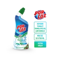 PORÇÖZ Jel Çam Kokulu 12 x 750 ml 14556 12 x 778,5 ml Tuvalet Temizleyicisi