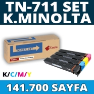 KOPYA COPIA YM-TN711-SET KONICA MINOLTA TN711-SET 141700 Sayfa 4 RENK ( MAVİ,...