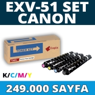 KOPYA COPIA YM-EXV51-SET CANON C-EXV51 KCMY 249000 Sayfa 4 RENK ( MAVİ,SİYAH,...