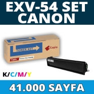 KOPYA COPIA YM-EXV54-SET CANON C-EXV54 KCMY 41000 Sayfa 4 RENK ( MAVİ,SİYAH,S...