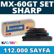 KOPYA COPIA YM-MX60GT-SET SHARP MX60GT-SET 112000 Sayfa 4 RENK ( MAVİ,SİYAH,S...
