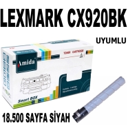 AMIDA P-LCX920BK LEXMARK CX920BK 18500 Sayfa SİYAH MUADIL Lazer Yazıcılar / F...