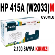 AMIDA P-PH415AM HP 415A-M 2100 Sayfa KIRMIZI (MAGENTA) MUADIL Lazer Yazıcılar...