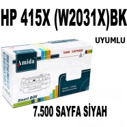 AMIDA P-PH415XLBK HP 415X-BK 7500 Sayfa SİYAH MUADIL Lazer Yazıcılar / Faks M...
