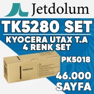 JETDOLUM JET-TK5280-TAKIM KYOCERA TK-5280/PK-5018 KCMY 46000 Sayfa 4 RENK ( M...