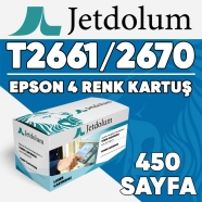 JETDOLUM JET-T266-TAKIM PSON T2661/T2670 KCMY 450 4 RENK ( MAVİ,SİYAH,SARI,KI...