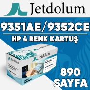JETDOLUM JET-2122XL-TAKIM HP C9351AE/C9352CE KCMY 890 4 RENK ( MAVİ,SİYAH,SAR...