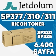 JETDOLUM JET-SP377 RICOH SP377/SP310/SP311/SP320/SP325 6400 Sayfa SİYAH MUADI...
