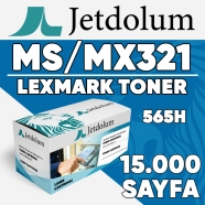 JETDOLUM JET-MS/MX321 LEXMARK MS321/MX321/565H 15000 Sayfa SİYAH MUADIL Lazer...