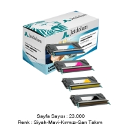 JETDOLUM JET-C522-TAKIM LEXMARK C522/C524/C530/C532/C534 KCMY 23000 Sayfa 4 R...