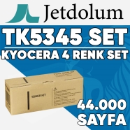 JETDOLUM JET-TK5345-TAKIM KYOCERA TK-5345 KCMY 44000 Sayfa 4 RENK ( MAVİ,SİYA...