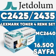 JETDOLUM JET-C2425-TAKIM LEXMARK MC2640/C2535/C2425/C2535 KCMY 16500 Sayfa 4 ...