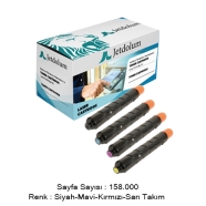 JETDOLUM JET-CEXV28-TAKIM CANON C-EXV28 KCMY 158000 Sayfa 4 RENK ( MAVİ,SİYAH...