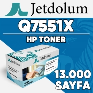 JETDOLUM JET-Q7551X HP Q7551X 13000 Sayfa SİYAH MUADIL Lazer Yazıcılar / Faks...