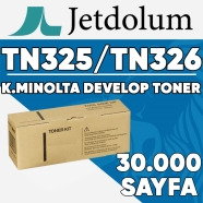 JETDOLUM JET-TN325 KONICA MINOLTA & DEVELOP TN-325/TN-326 30000 Sayfa SİYAH M...