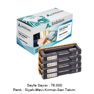 JETDOLUM JET-SPC220E-TAKIM RICOH SP-C220E-KCMY 78000 Sayfa 4 RENK ( MAVİ,SİYA...