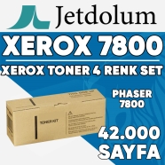 JETDOLUM JET-P7800-TAKIM XEROX PHASER 7800 KCMY 42000 Sayfa 4 RENK ( MAVİ,SİY...