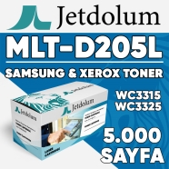 JETDOLUM JET-D205L SAMSUNG MLT-D205L & WC 3315/3325 106R02310 5000 Sayfa SİYA...