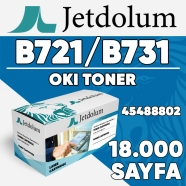 JETDOLUM JET-B721 OKI B721/B731/45488802 18000 Sayfa SİYAH MUADIL Lazer Yazıc...