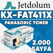 JETDOLUM JET-KXFAT411X PANASONIC KX-FAT411X 2000 Sayfa SİYAH MUADIL Lazer Yaz...