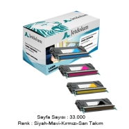 JETDOLUM JET-C746-TAKIM LEXMARK C746/C748 KCMY 33000 Sayfa 4 RENK ( MAVİ,SİYA...