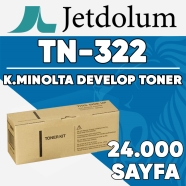 JETDOLUM JET-TN322 KONICA MINOLTA & DEVELOP TN-322 24000 Sayfa SİYAH MUADIL L...